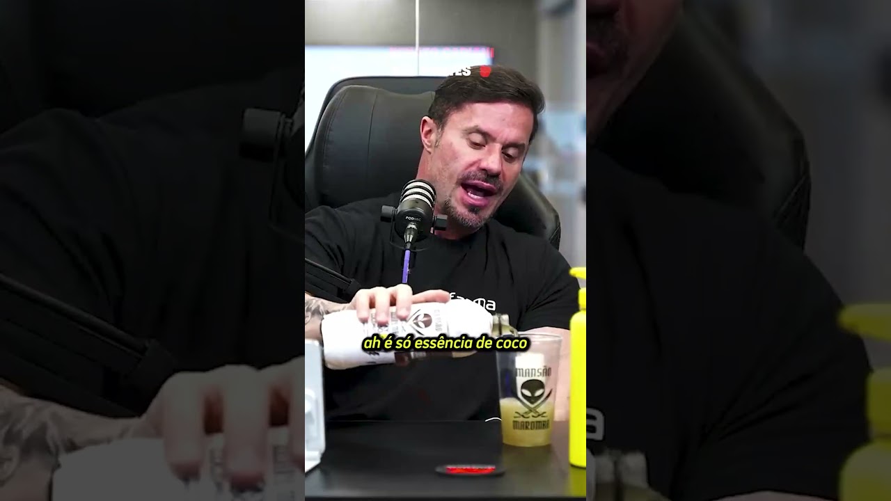Cariani experimentou o drink da Mans&atilde;o Maromba...