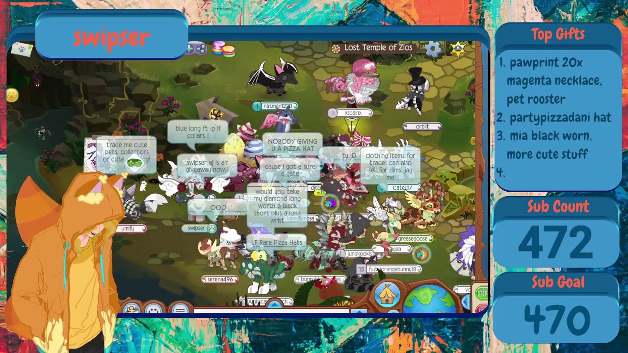 Swipser AJ thirty-first Live Stream Giveaway at 460 Subs!! We doing animal jam?!