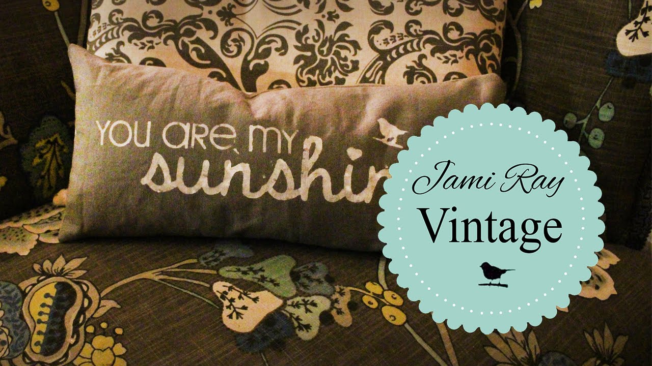 How To Chalk Paint Pillows | Chalk Paint Fabric