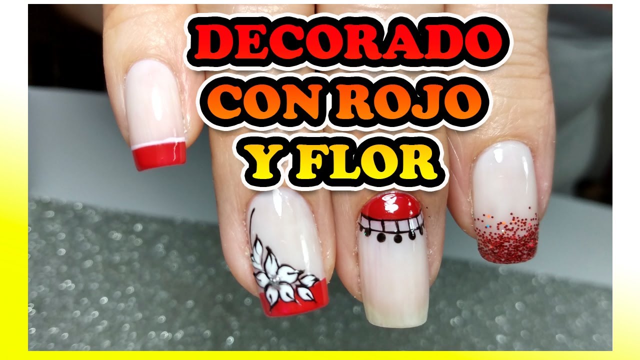 UÑAS DECORADAS ♦ \\🤔 APLICO GLITTER EN ESMALTE TRADICIONAL paso A paso