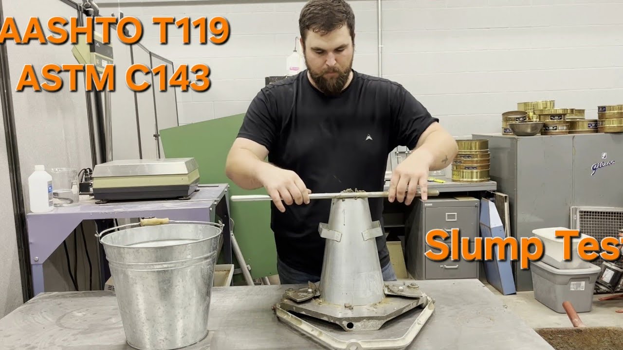 Slump Test of Fresh Concrete ASTM C143 and AASHTO T119