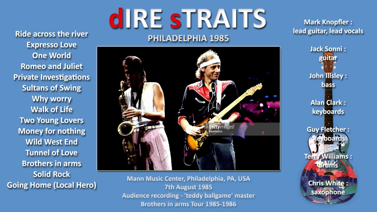 Tunnel of Love — Dire Straits 1985 Philadelphia LIVE [audio only] 18 MIN VERS!!