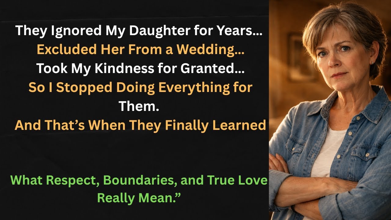 “My Stepdaughter Was banned from my sister wedding