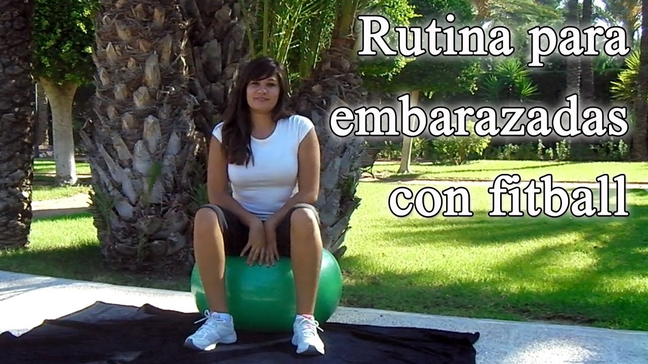 Rutina de ejercicios para embarazadas con fitball - Prevenir calambres y dolores lumbares