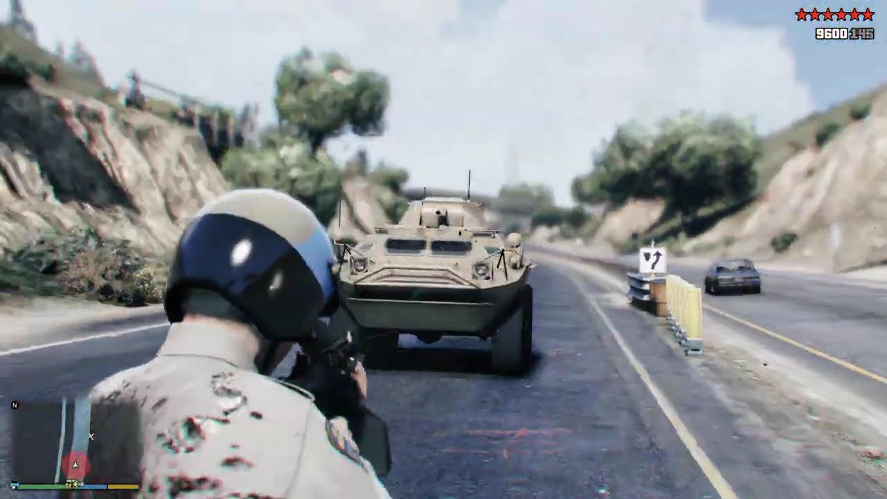 GTA V - Michael Thinks He's The Real Highway Patrol - RDE