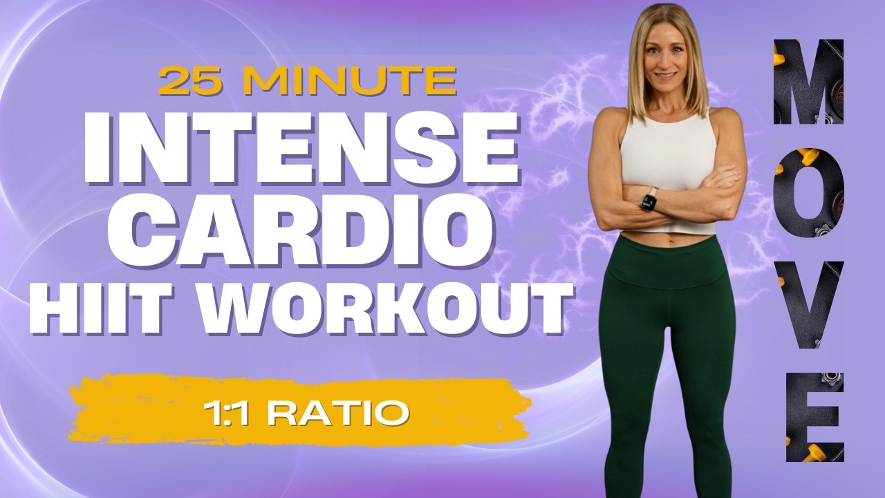 25 Minute Intense Cardio HIIT Workout 1:1 | Sprint HIIT | How to Improve VO2 Max!