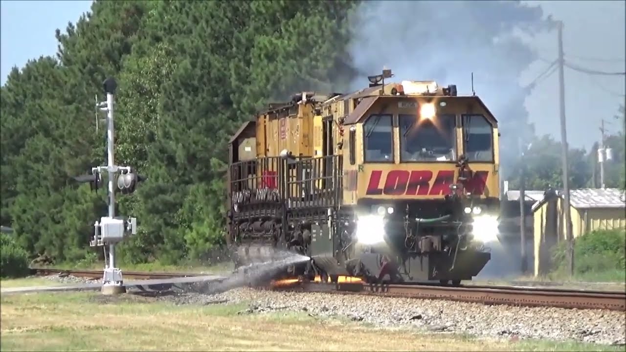 LORAM Grinder Sets fires and Sounds Siren