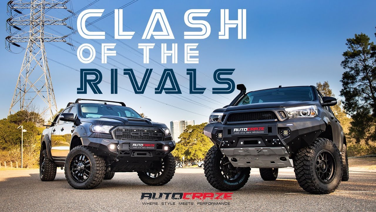 ⚔ CLASH OF THE RIVALS ⚔// Ford Ranger Vs Toyota Hilux Wheels, Tyres, Rival Bar, Lift Kit & More