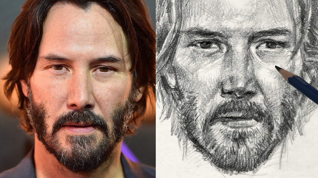 Drawing Keanu Reeves