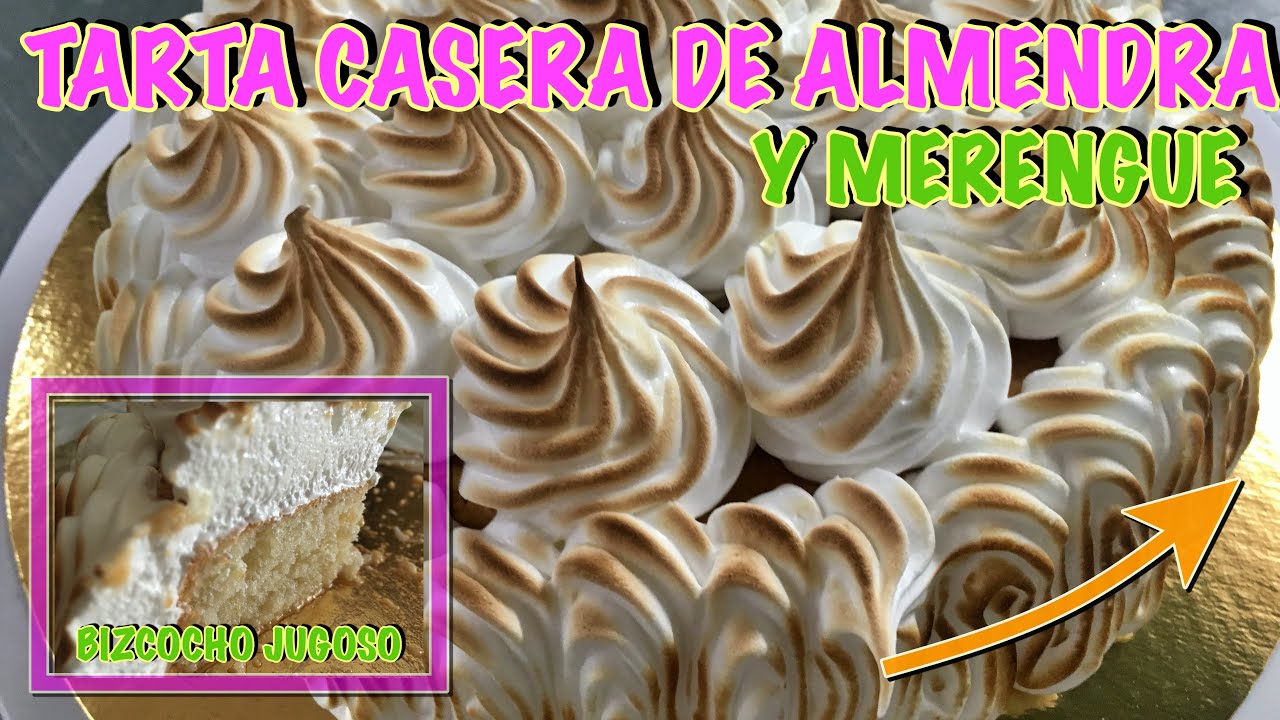 🎂TORTADA/BIZCOCHO DE 🌱ALMENDRAS ESPONJOSO con MERENGUE SUIZO / TORTA DE ALMENDRA 😍 VALENCIANA .