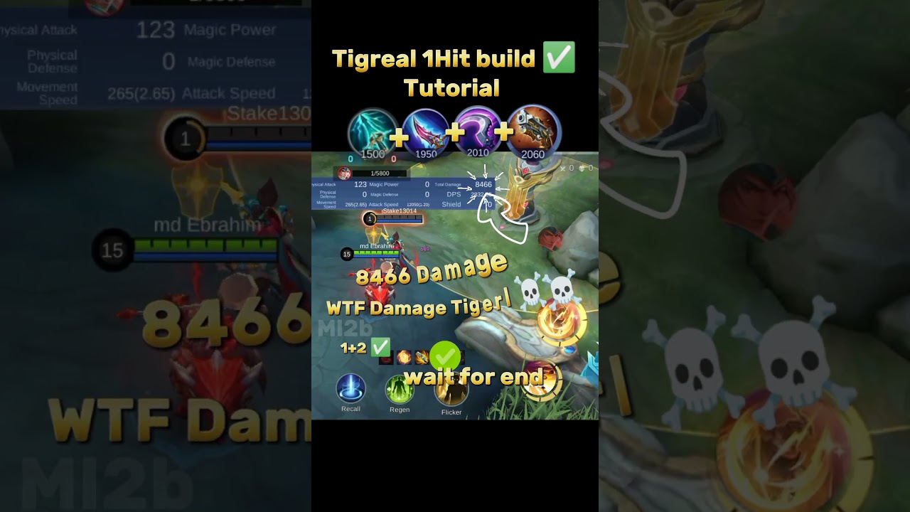 Tigreal fighter Build Tutorial Mobile legends #ml2b #tigreal #mlbb #tutorialmlbb #mobilelegends