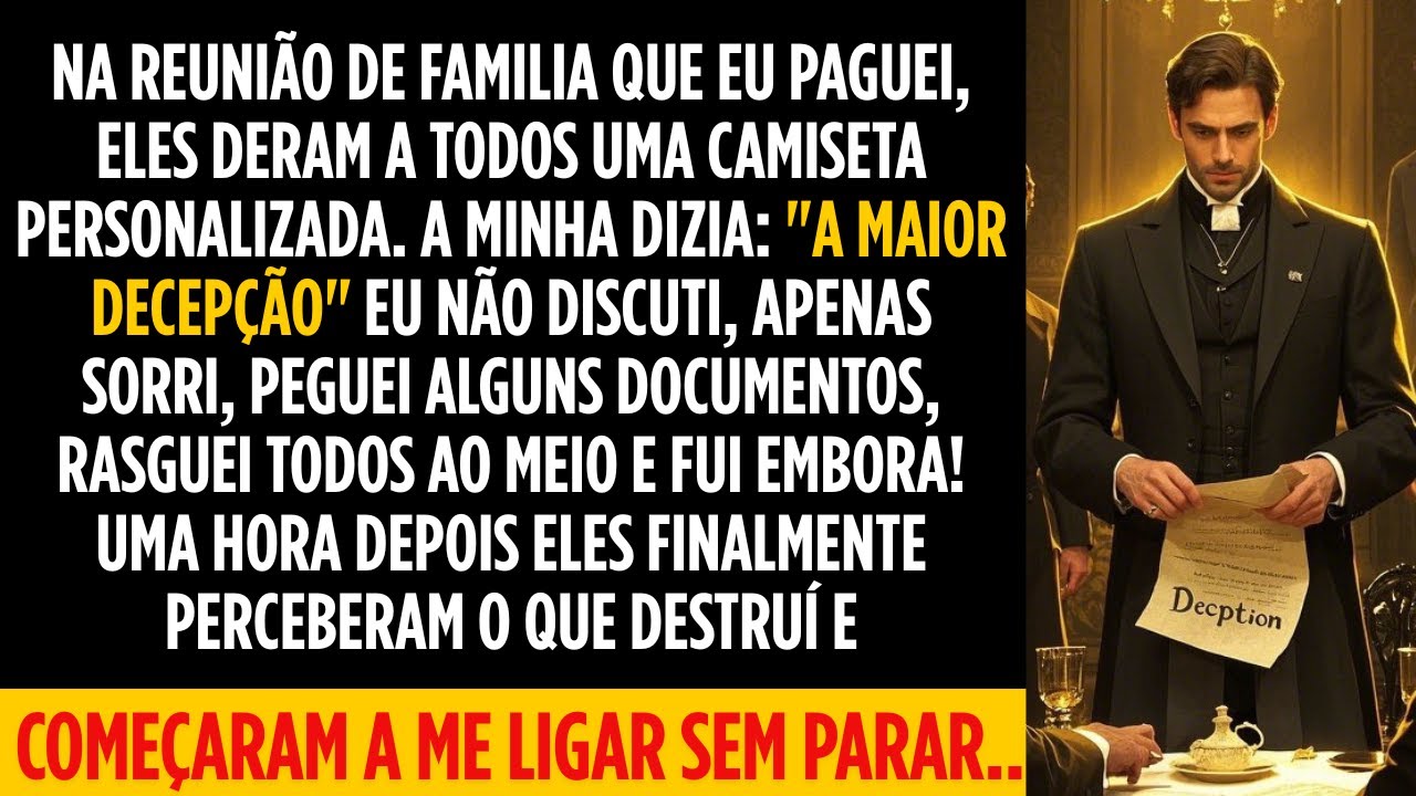 Na reunião de família, minha camiseta dizia 