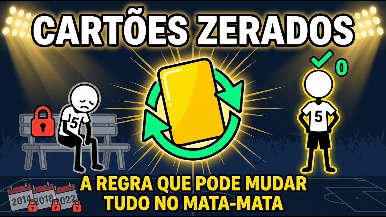 Reset de cart&otilde;es na Copa 2026