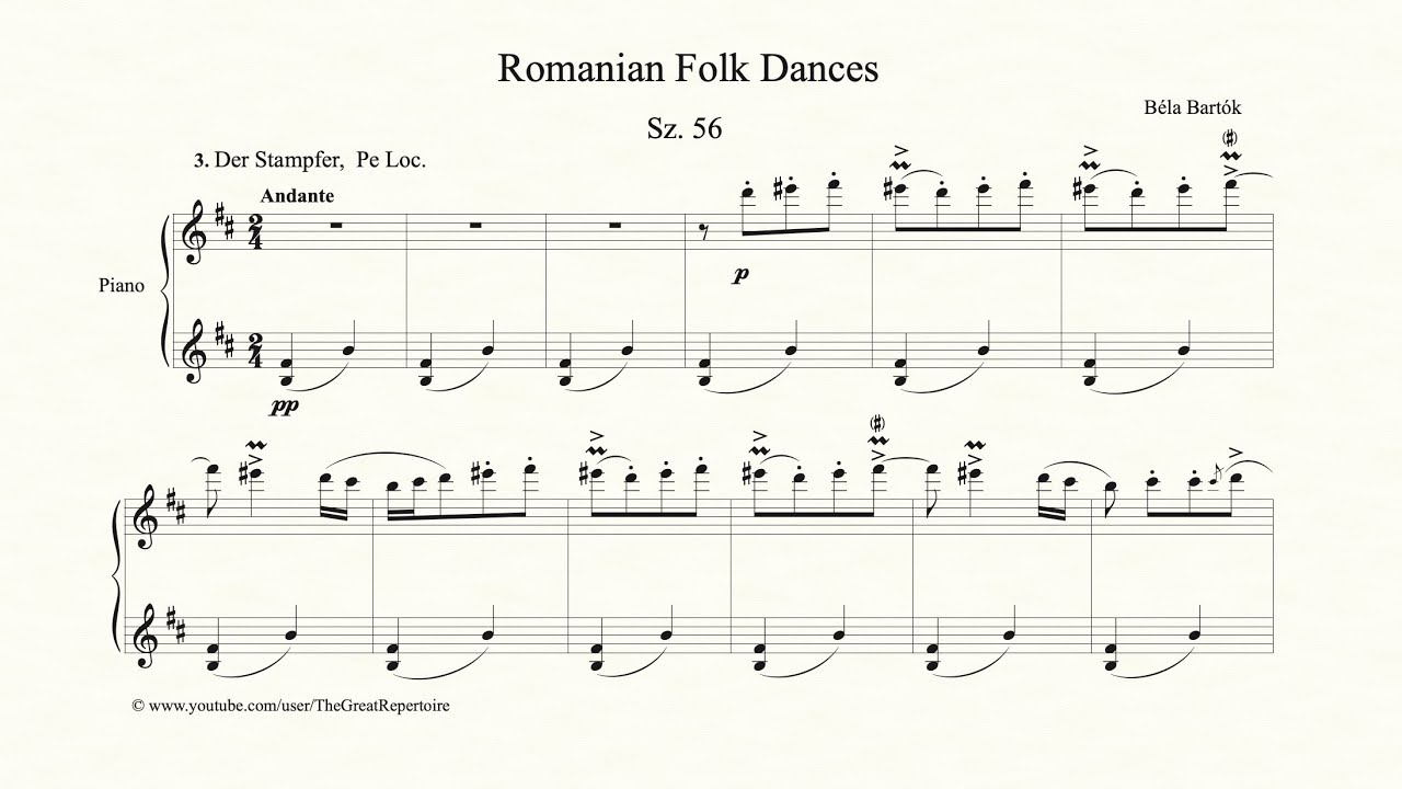 Béla Bartók, Romanian Folk Dances, Sz. 56, No. 3