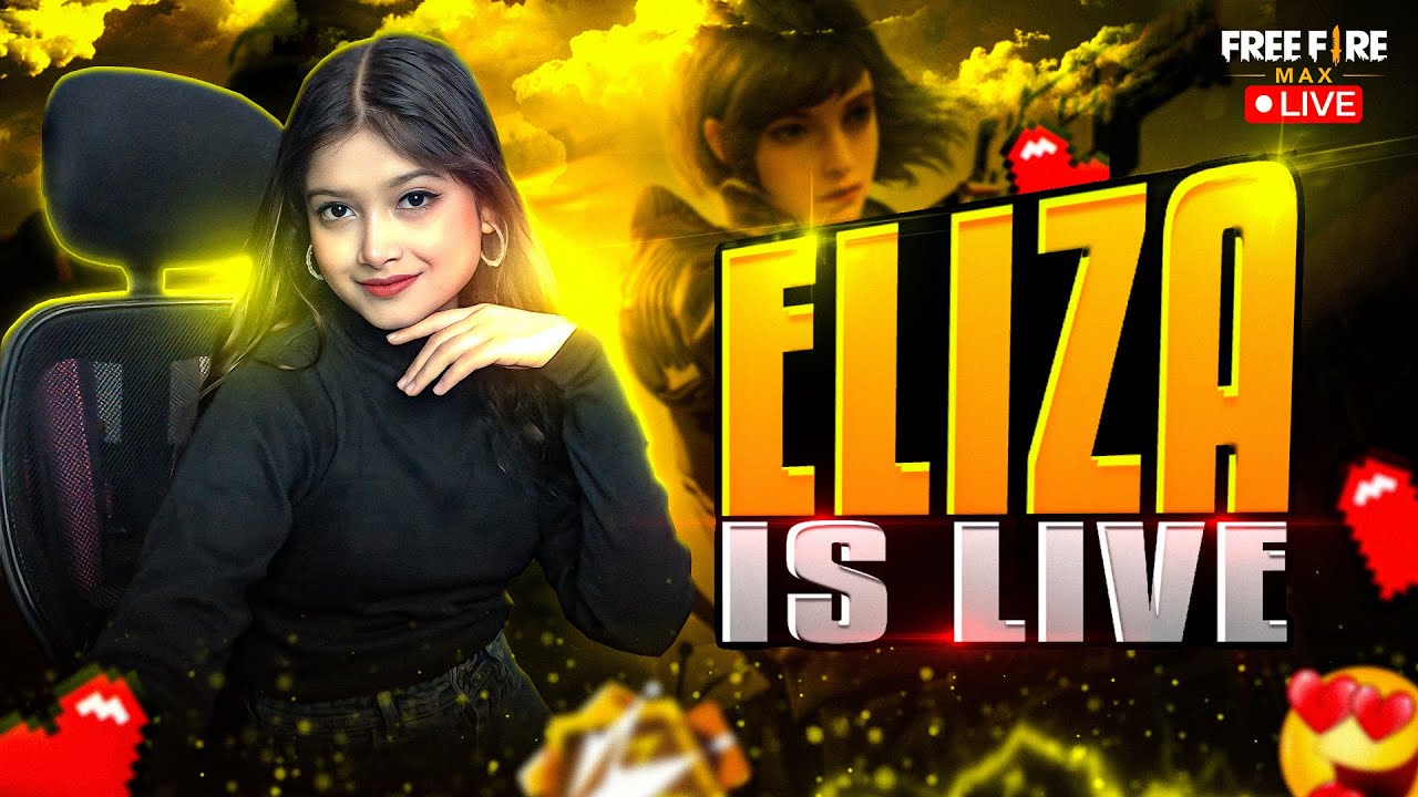 FREE FIRE RANK PUSH WITH ELIZA!! 🚀🔥 | FREE FIRE LIVE #freefire #shortsfeed  #gyangaming #totalgaming