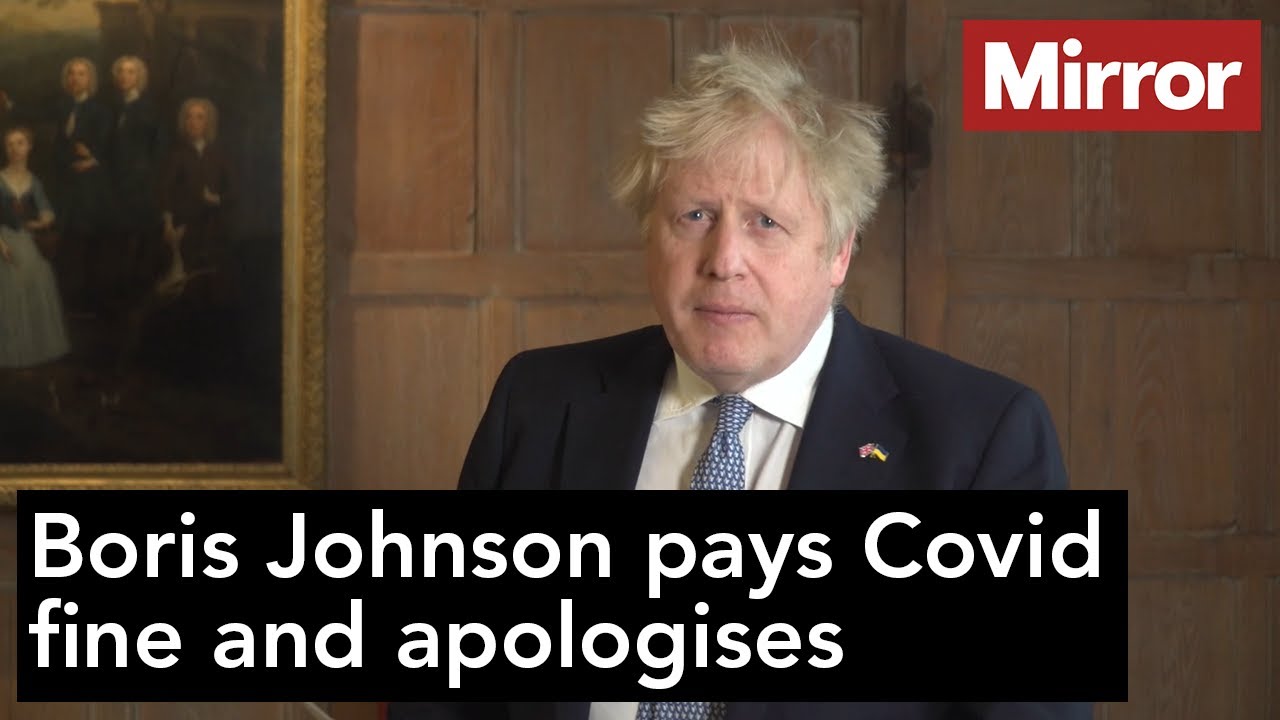 Boris Johnson pays Covid fine and apologises for lockdown breach
