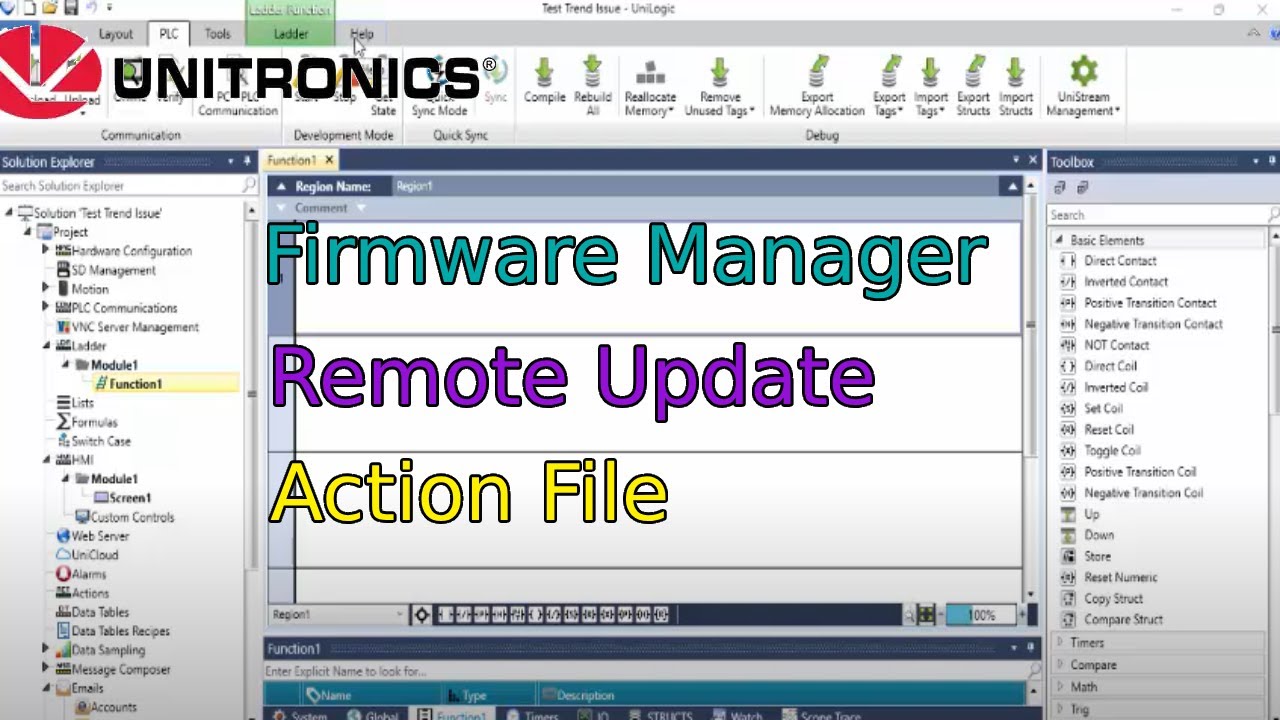 Unistream Controller Firmware Tutorial