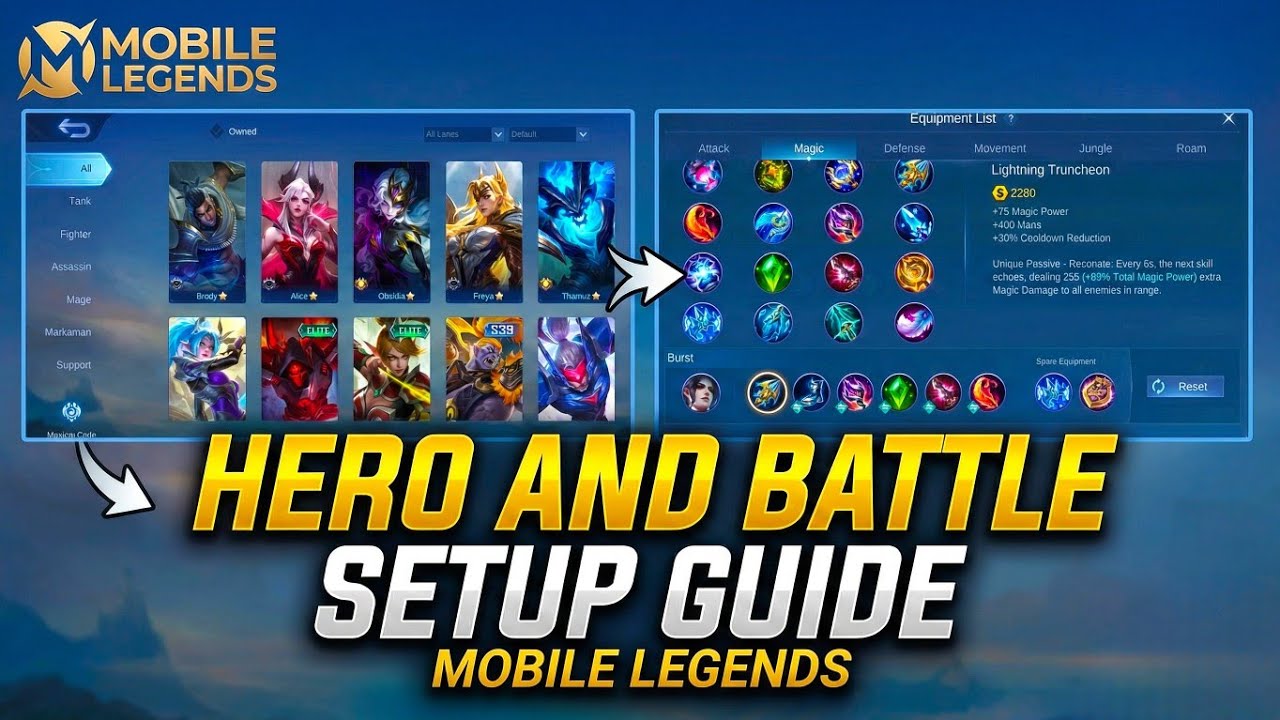 Map And Hero explanation For Beginner Player's in Moba Legend 😃 | How To Build BATTLE SETUP in Moba 