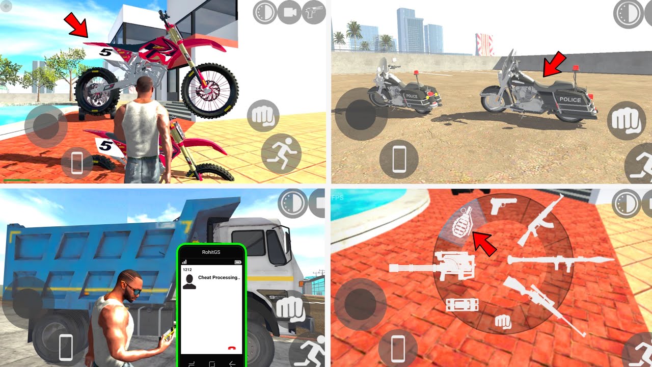 NEW BIKE + Truck + Police bike cheat code आ गया 🤑|All New Cheat codes in indian bike driving 3d |