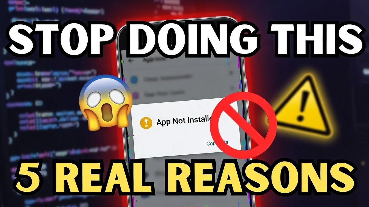 App Not Installed? STOP Doing This! (5 Real Reasons Why It Fails)