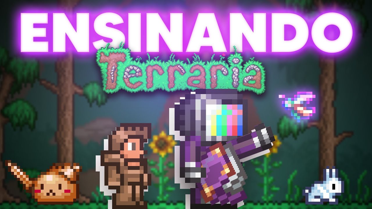 ENSINANDO COMO COME&Ccedil;AR NO TERRARIA PARA UMA INICIANTE! - Guia De Progress&atilde;o para Iniciantes