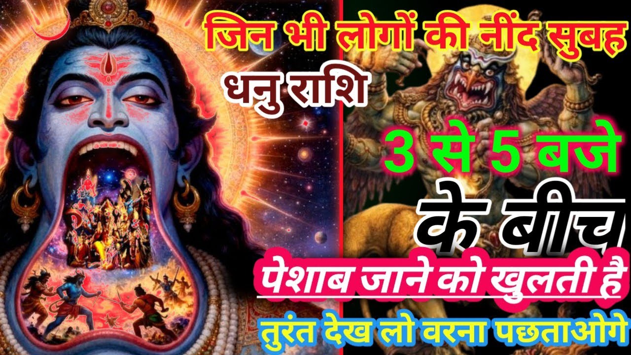  धनु राशि क्या आपकी भी नींद सुबह 3 से 5 बजे के बीच पेशाब जाने को खुलती हैं तो तुरंत देख #astrology 