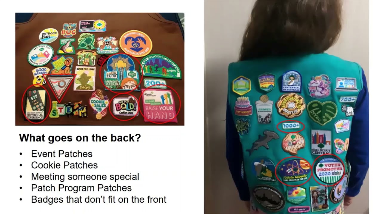 Girl Scout Vest 101: Party on the Back (FUN Patches!)