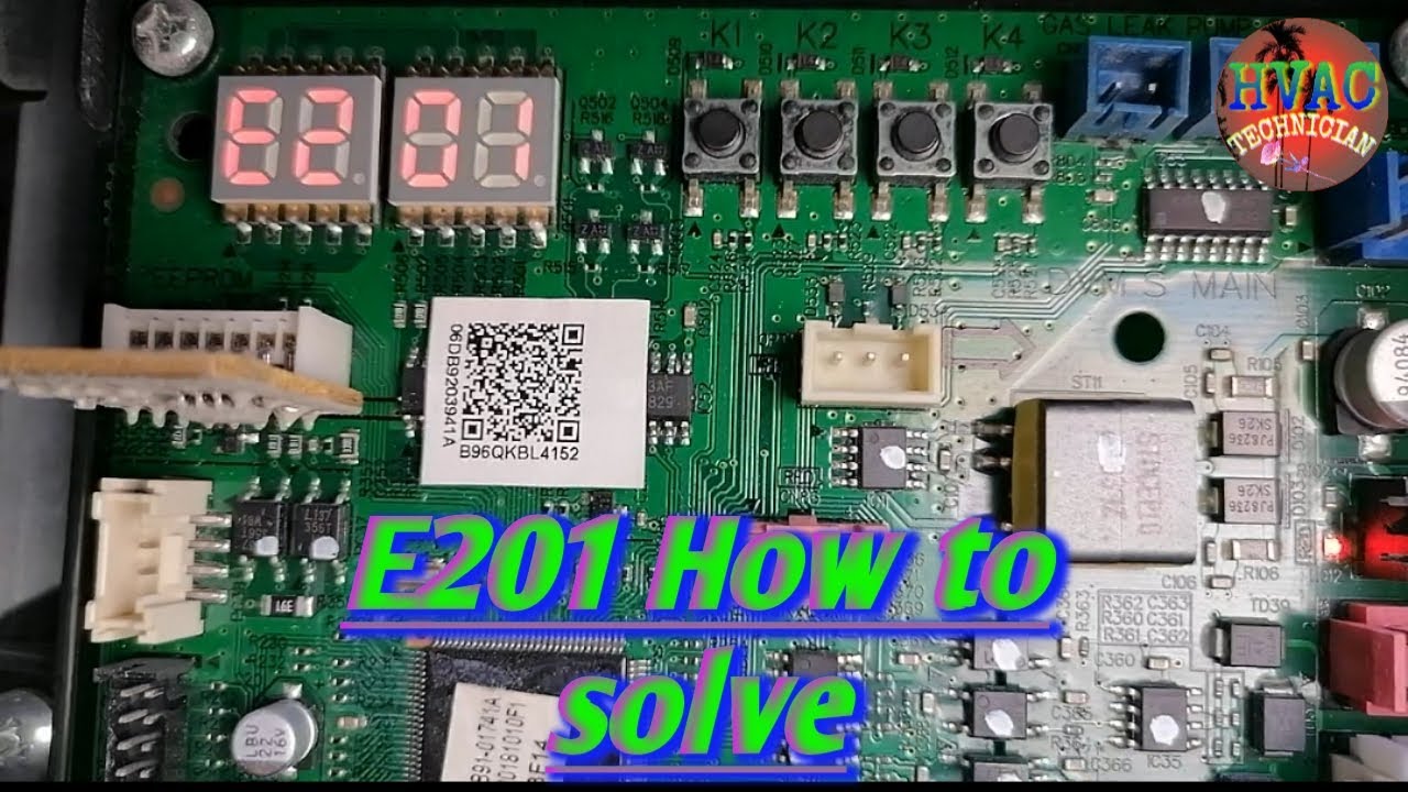 Samsung DVM'S code E201,error code 201 how to solve,Samsung vrf DVM'S error 201 how to solve,