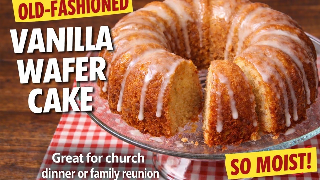 Old-Fashioned Vanilla Wafer Bundt Cake (Church Favorite)