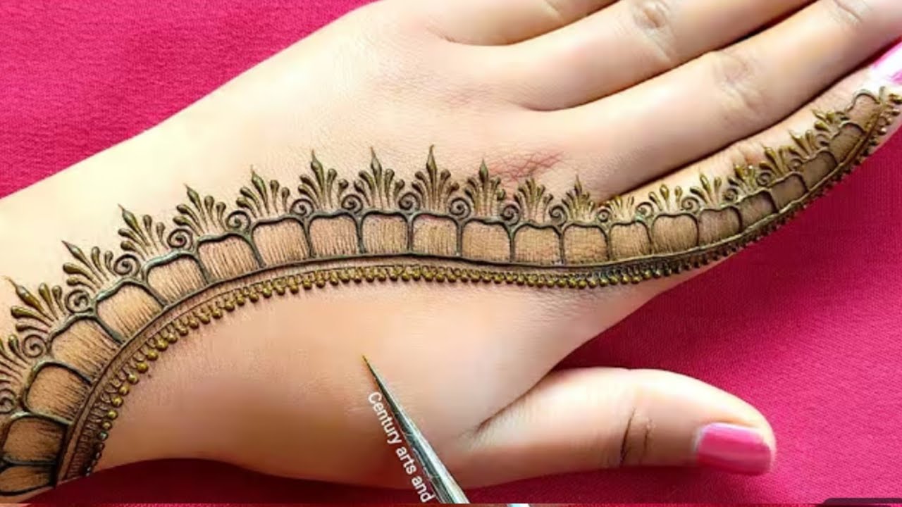 New beautiful stylish mehndi design latest back hand mehndi design #bridalmehndi #jsmehandiart 