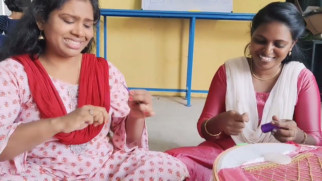 Ayapakkam women's Association Aari class 2nd batch student's work  🎉 😊