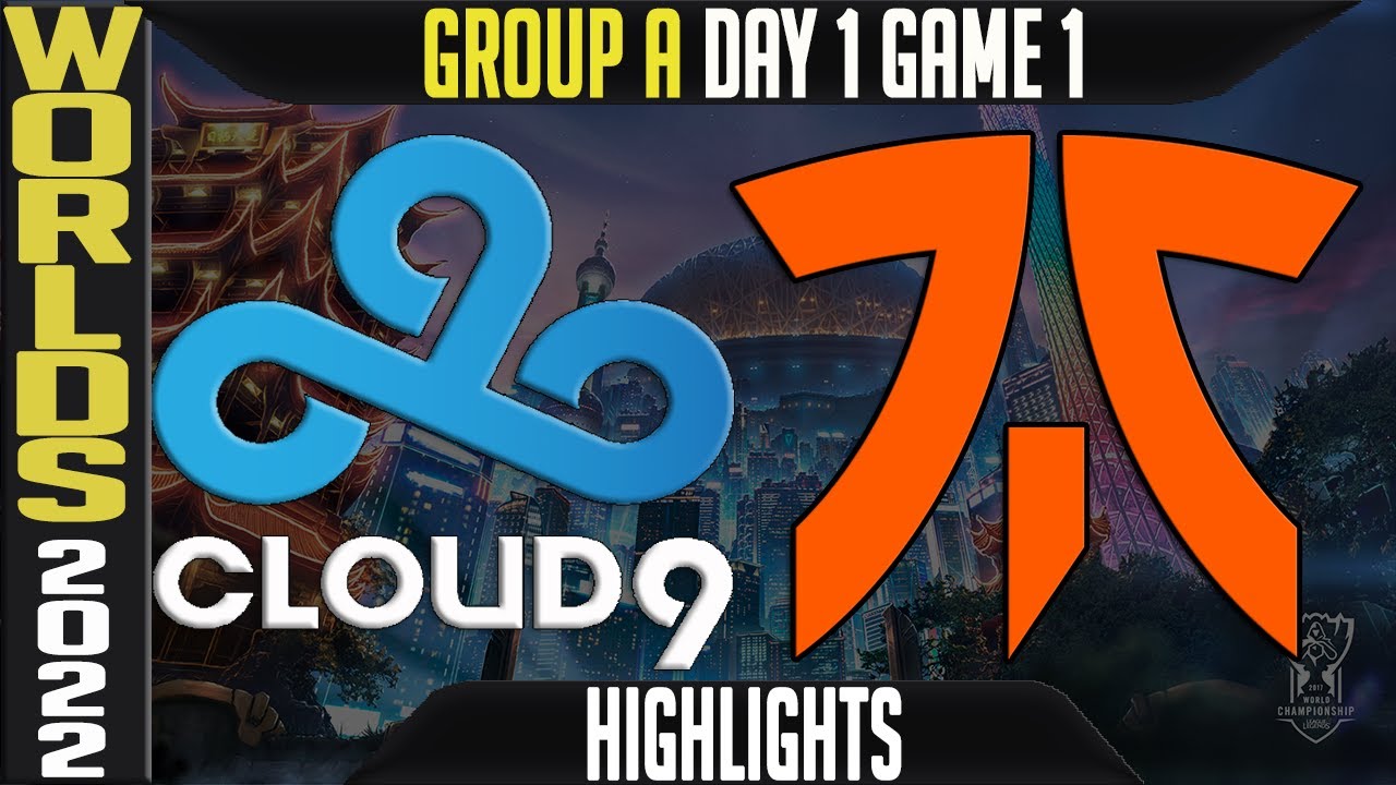 C9 vs FNC Highlights | WORLDS 2022 Day 1 Group A Game 1 | Cloud9 vs Fnatic
