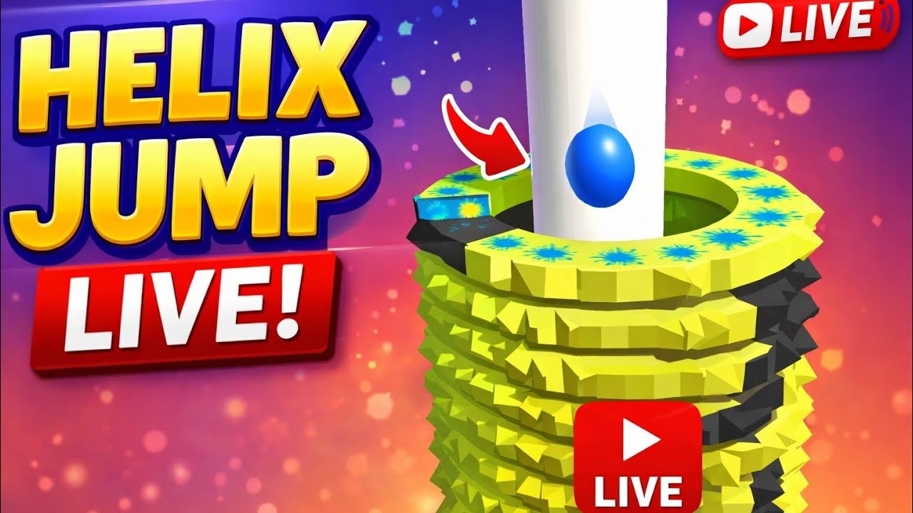Helix Jump Live Gameplay | High Level Challenge & Fun Play 🔴