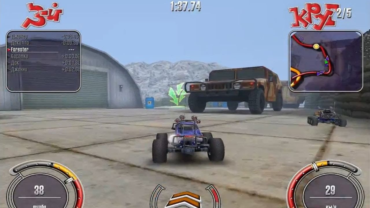 Недетские гонки - RC Cars - прохождение - гонка 4 - База ПВО