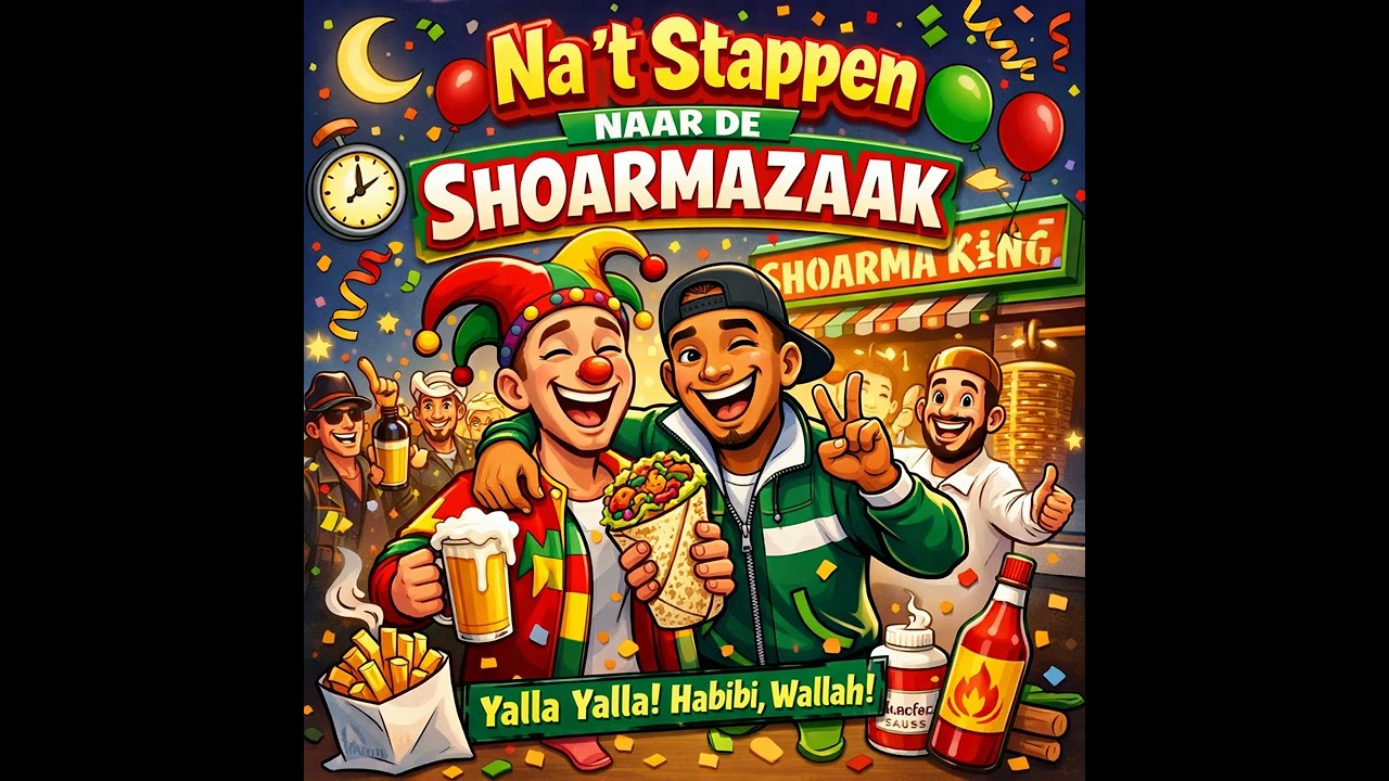 Na ’t Stappen Naar De Shoarmazaak  | Grappig Carnaval Lied | Yalla Yalla Shoarma