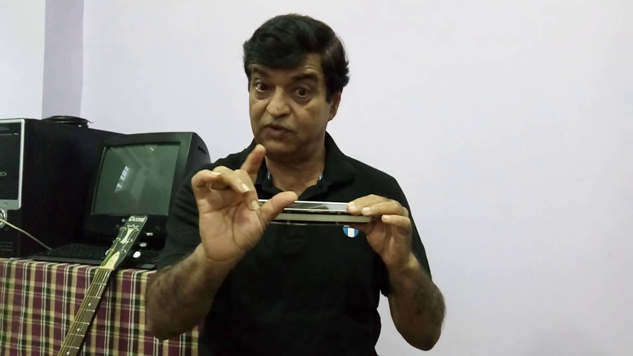 Techniques of Chromatic Harmonica (Mouth Organ) - Tutorial-1 in Hindi