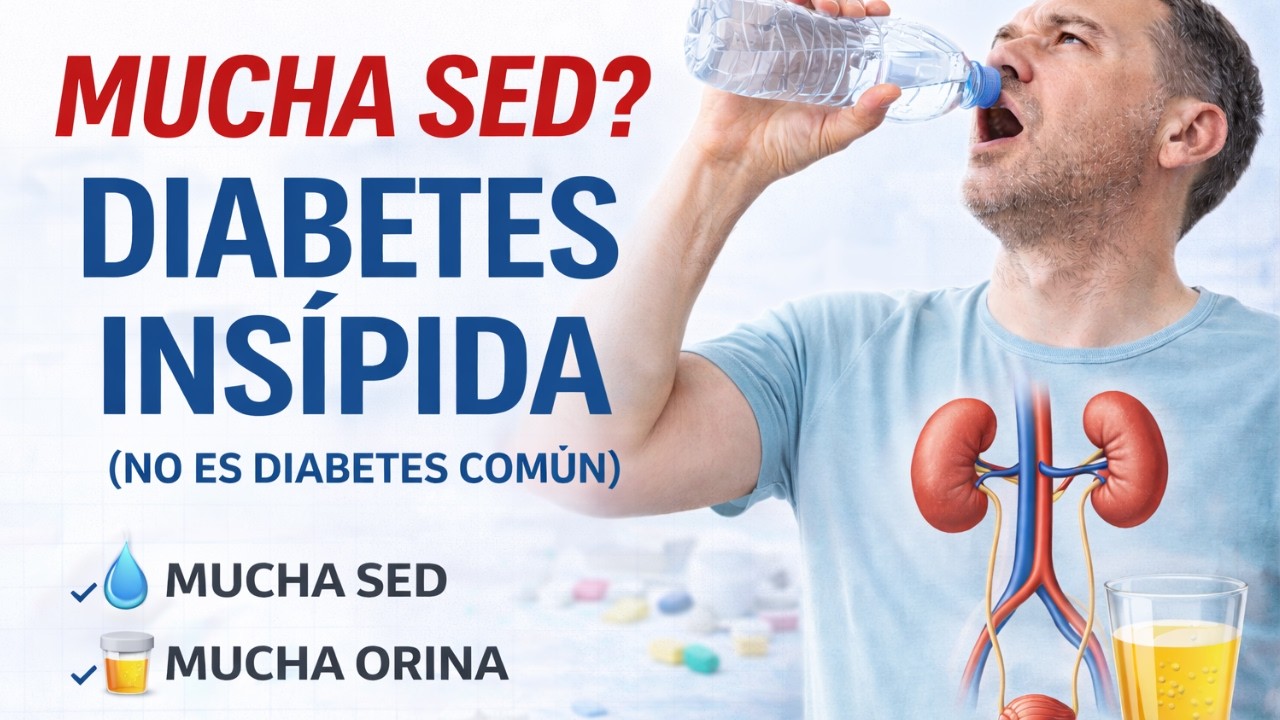 🩸 Diabetes Insípida: sed extrema, causas reales y por qué NO es diabetes común