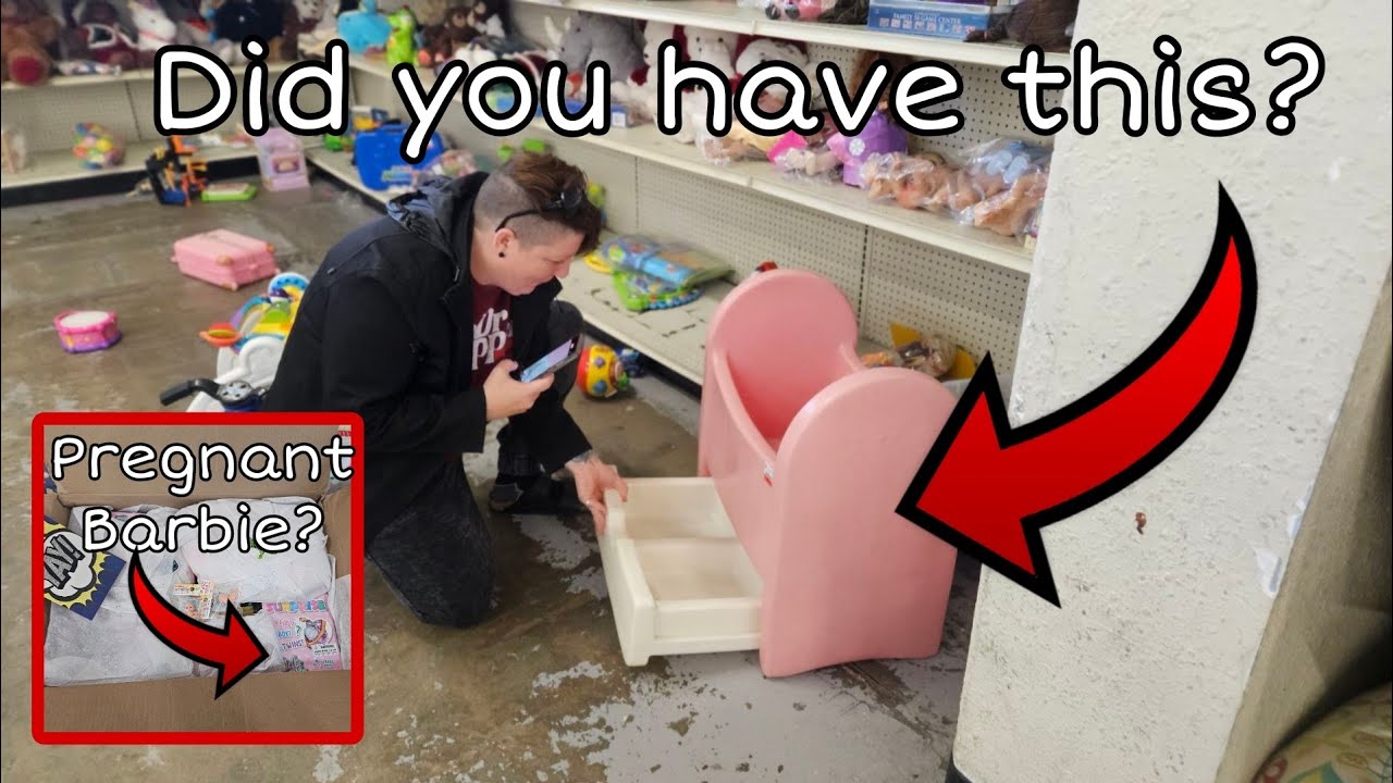 Amazing Thrift Store Finds - Shop with Me! Box Opening - Pregnant Barbie? nlovewithreborns2011...