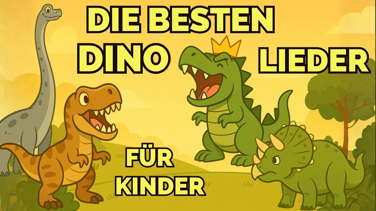 Dino Lieder für Kinder 🦕 Die Dinos 🦖 Dinosaurier Kinderlieder