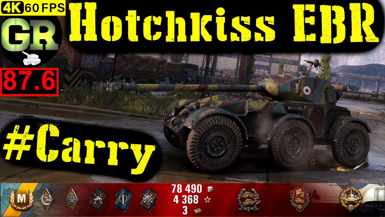 88_World of Tanks Hotchkiss EBR WoT Replay - 4 Kills 4.1K DMG(Patch 1.5.0)