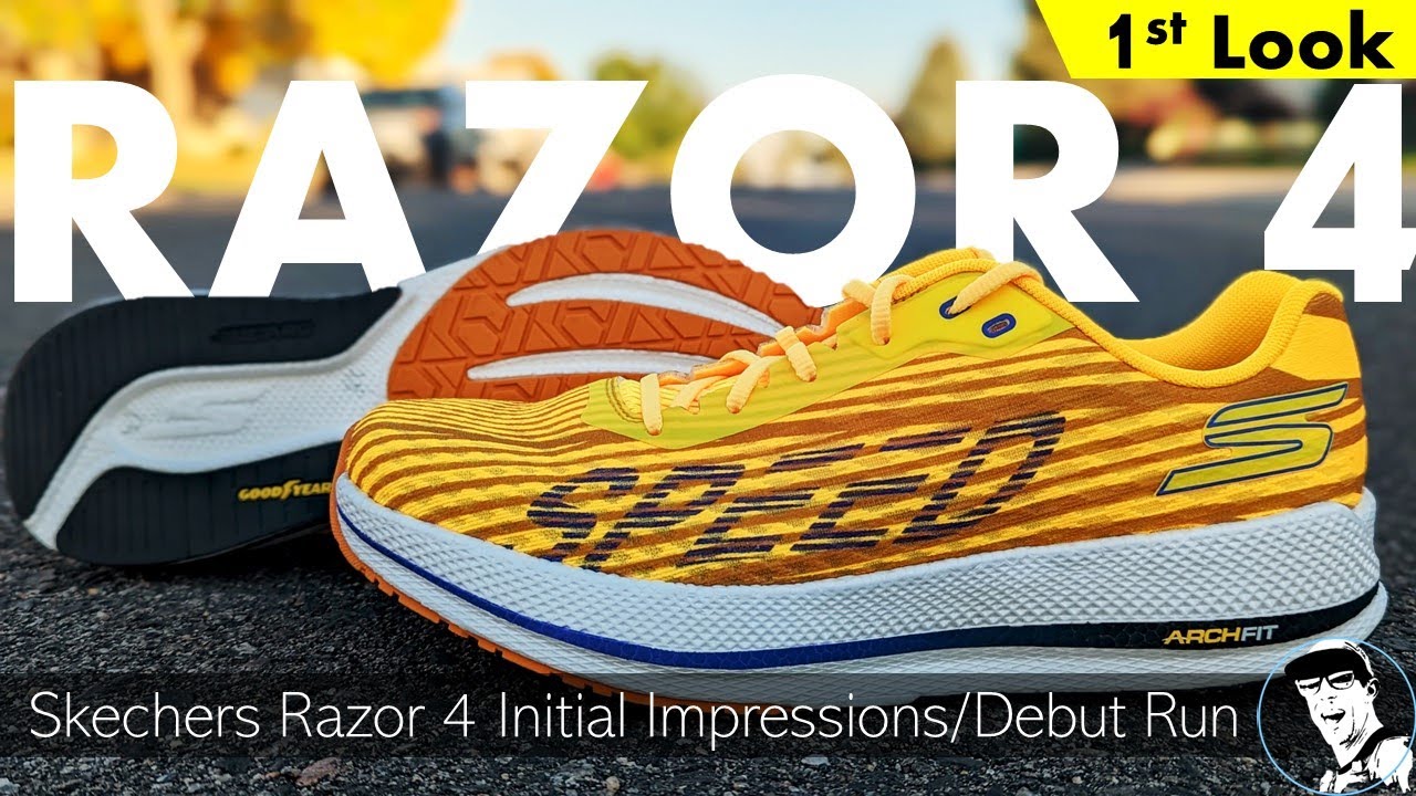 Skechers Razor 4 Initial Impressions and Debut Run (one shoe for every run!)
