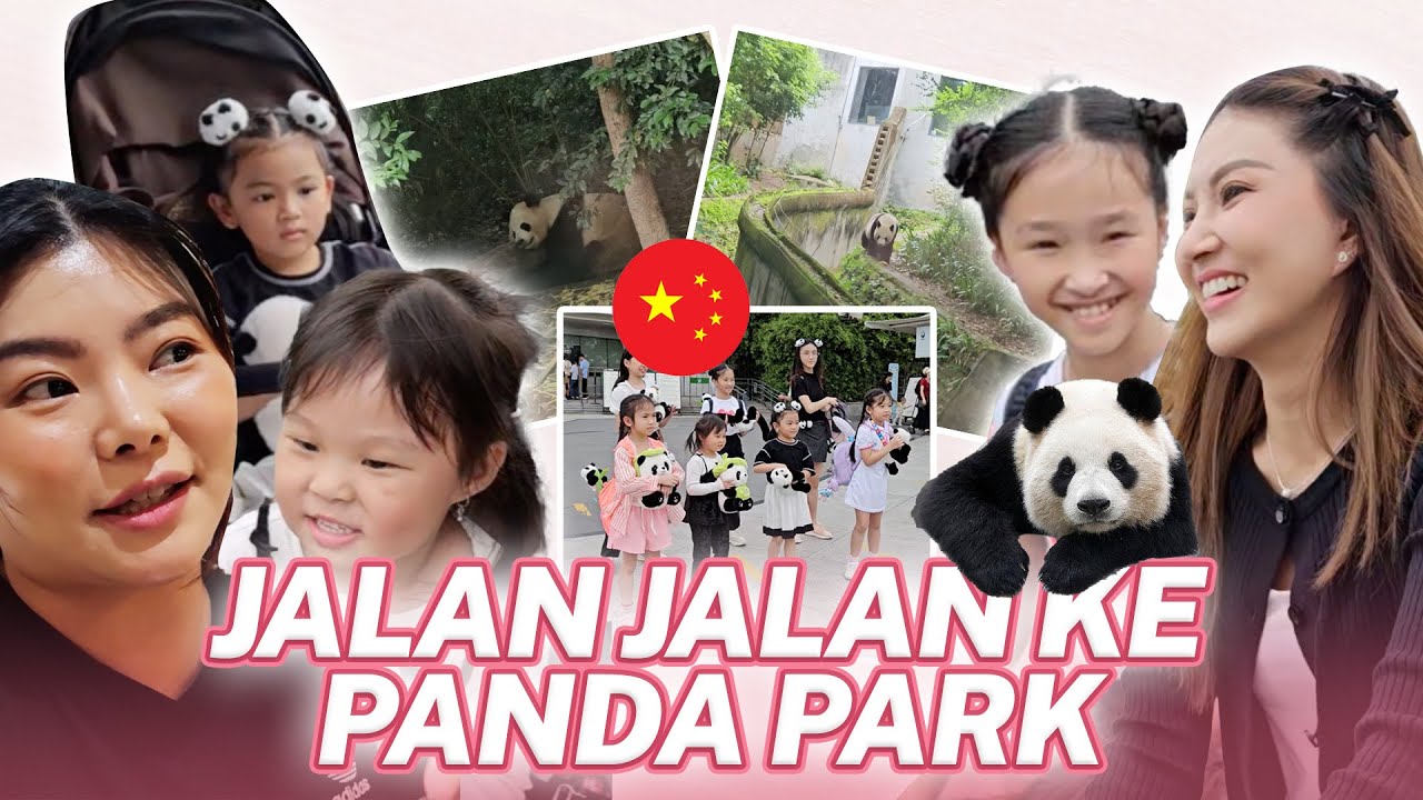 SARWENDAH THALIA THANIA LIBURAN KE PANDA PARK