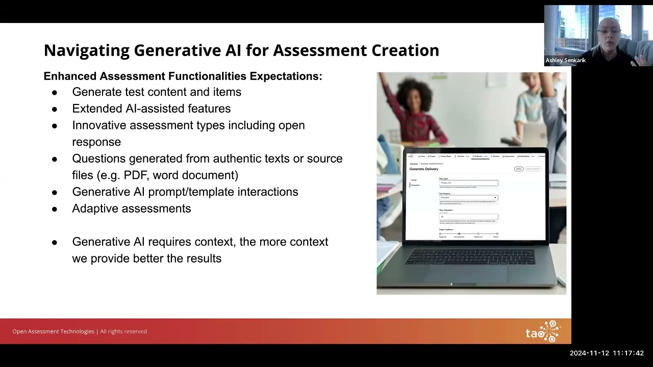 Exploring AI-Assisted Test Creation in TAO