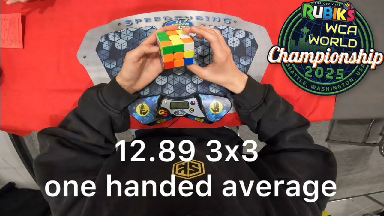 My first solves on Rubik’s WCA World Championship 2025! 