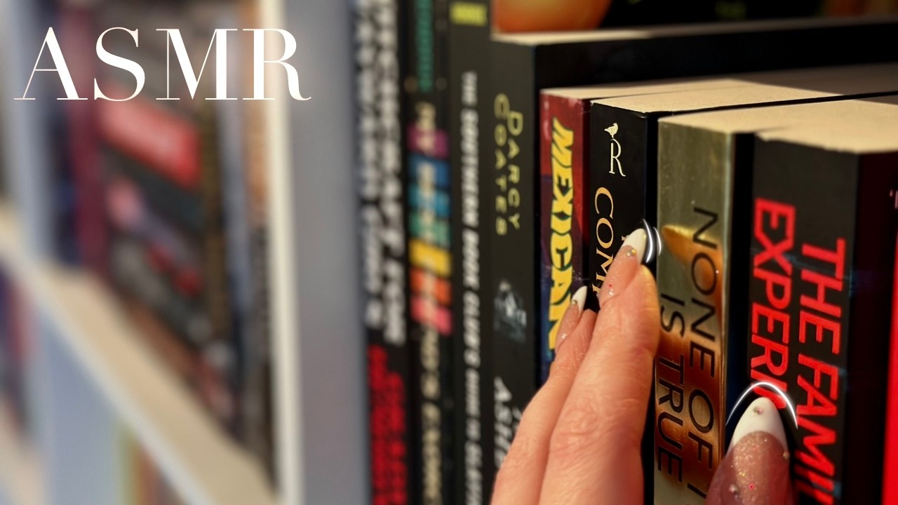 ASMR Tapping & Scratching on My Bookshelves 📚  Lofi Book Sounds, No Talking