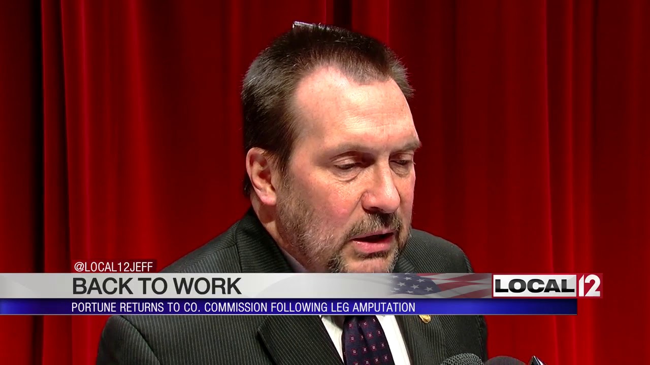 Portune returns to county commission following leg amputation