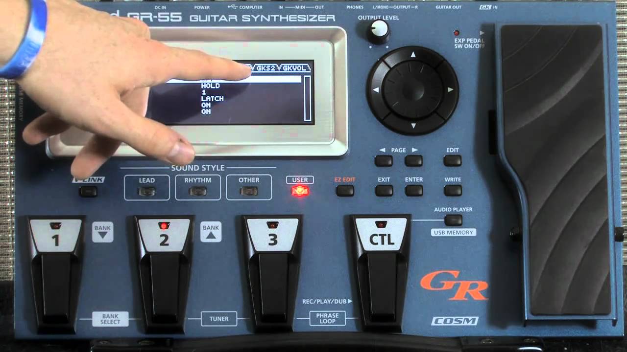 Roland GR-55 Patch Edit Tutorial Part 2 : Model Guitar Effects