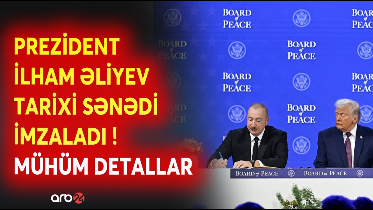 SON DƏQİQƏ! Prezident İlham Əliyev Davosda tarixi sənədi imzaladı: MÜHÜM DETALLAR - CANLI