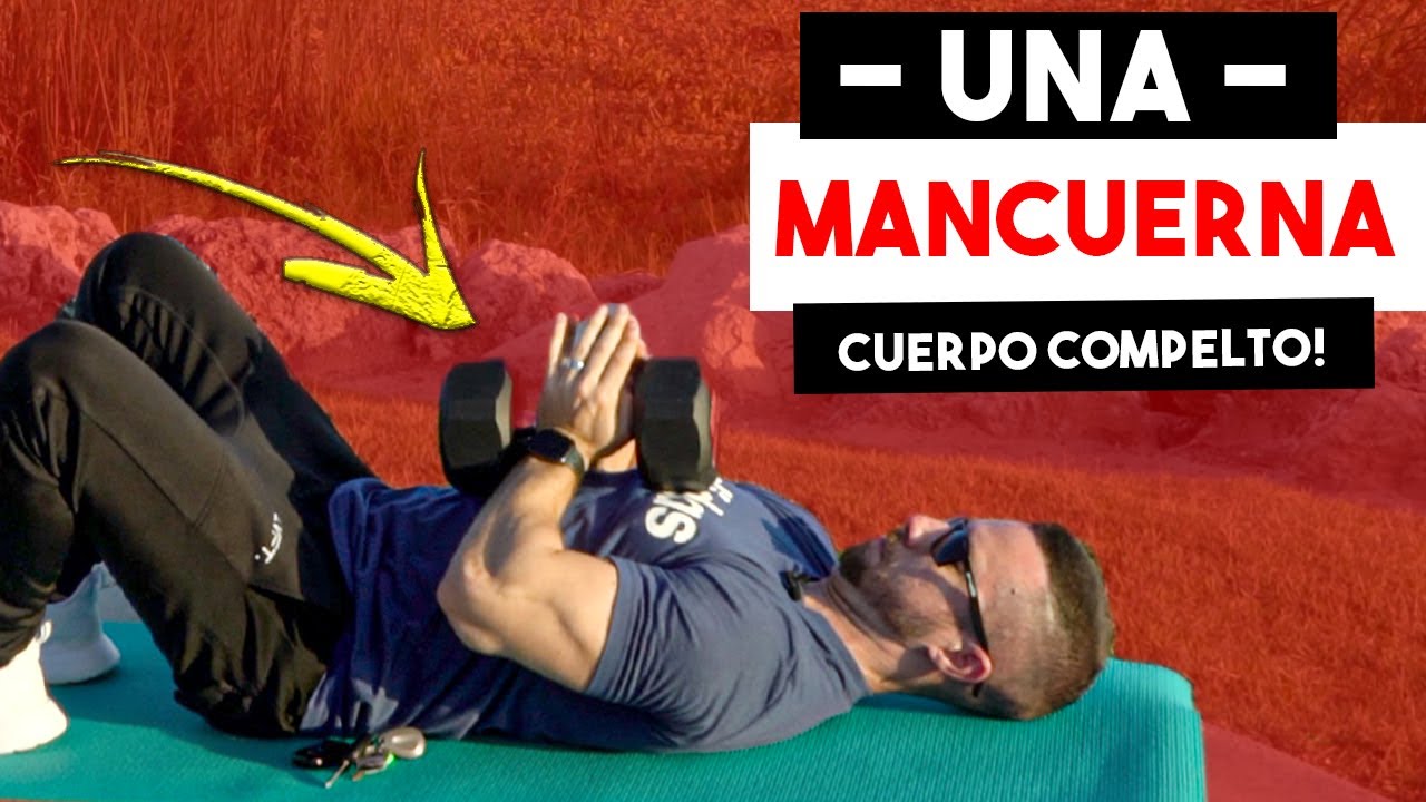 Rutina Cuerpo Completo EN CASA (Rutinas Con UNA MANCUERNA) | Ejercicios Con Una Mancuerna