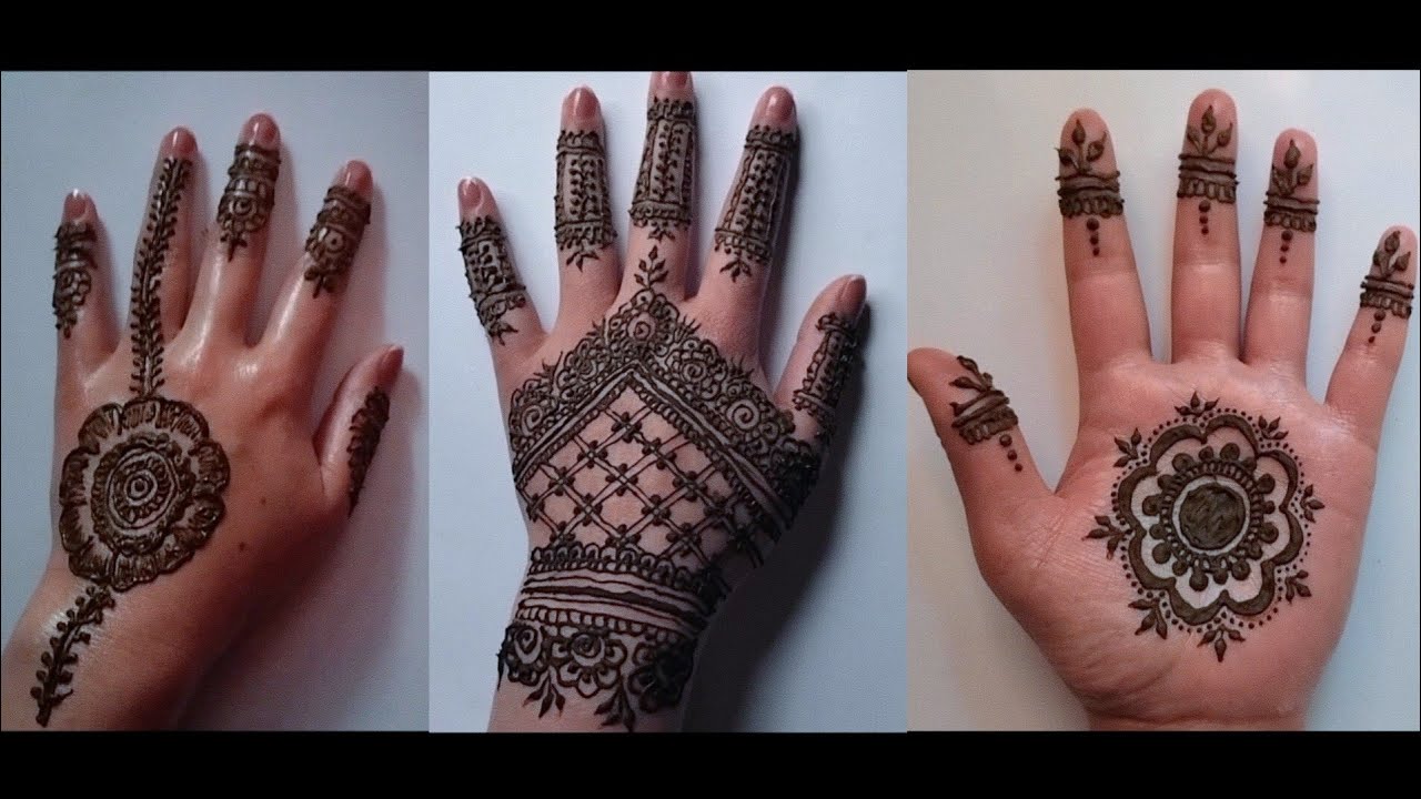4 easy and beautiful Mehndi designs || Simple mehndi design|| Easy mehndi design|| mehndi design||